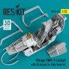 RESKIT RSU32-0058 Mirage-2000-5 cockpit with 3D decals for Kitty Hawk kit (1/32)